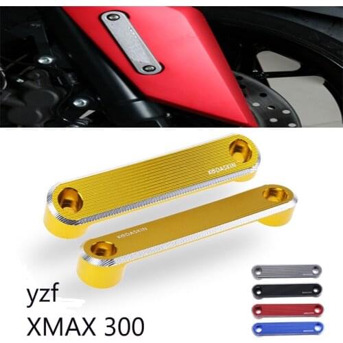 Motorcycle CNC Aluminum Alloy Front Axle Coper Plate Decorative Cover for Yamaha Xmax300 2017-2019 XMAX250