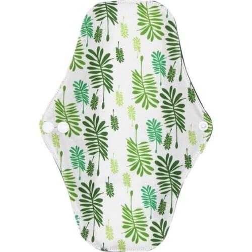 Washable Eco-friendly Cotton Bamboo Panty Liner Cloth Menstrual Pad Mama Sanitary Reusable Soft Washable Charcoal Period Napkin