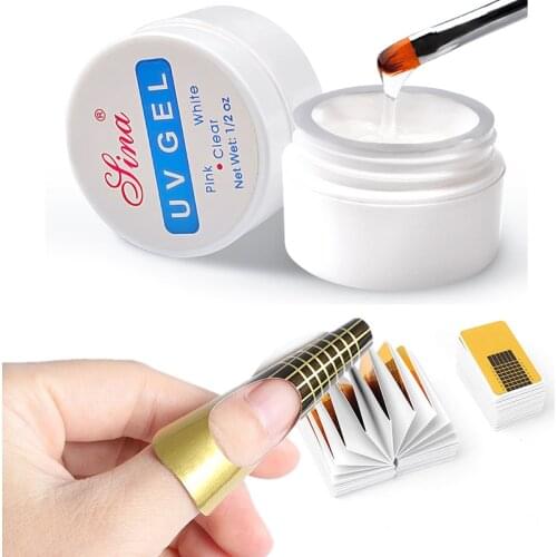 UV Gel Builder Nail Art Tips Gel For Extension Nail Manicure With Extension Builder Form