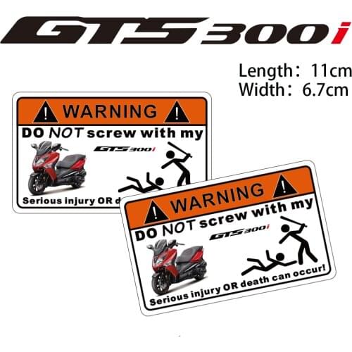KODASKIN Motorcycle Cheap 2D Creative Warning Sticker Decal for SYM GTS300i