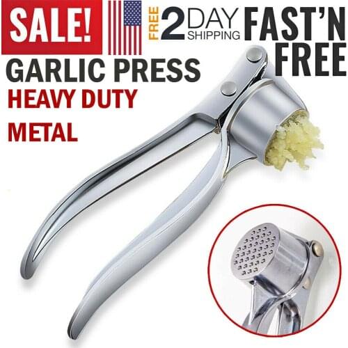 Stainless Steel Multifunction Garlic Press Crusher Kitchen Cooking Ginger Squeezer Masher Handheld Ginger Mincer Kitchen Tools
