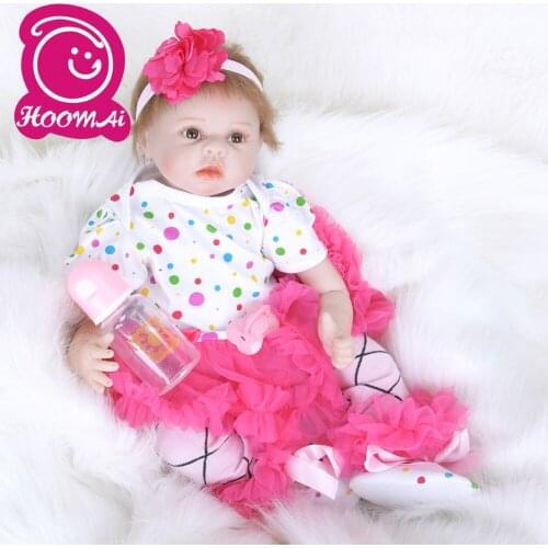 New Educational Sytle Toy 55cm Reborn Boneca Realista Fashion Baby Dolls For Princess Children Birthday Gift