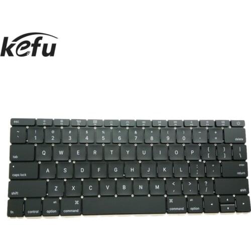 KEFU Original Laptop Genuine NEW for MacBook Retina 12" A1534 1534 US Keyboard English MF855 MF865 EMC2746 Early 2015