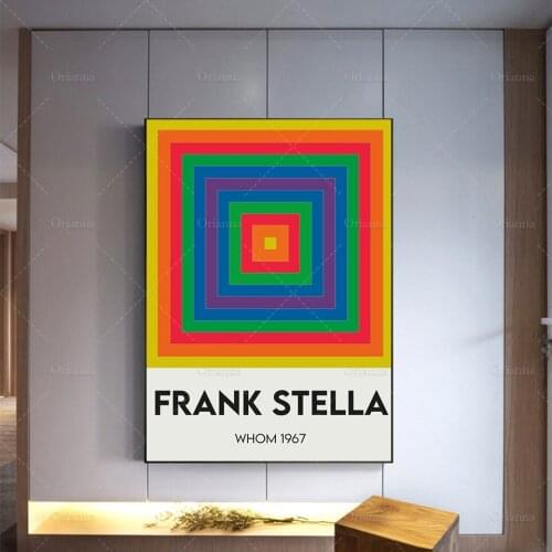 Frank Stella WHOM Poster ,Printable Wall Art, Art Print, Modern Home Decor Posters,Modular Pictures Wall Art Canvas Painting