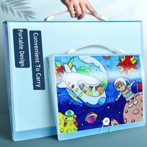 Creative A2 A3 Booklet Multi Sizes Combined File Folder A4 Paper Organizer Transparent PVC Bag Sheet Protector Folder Organizer