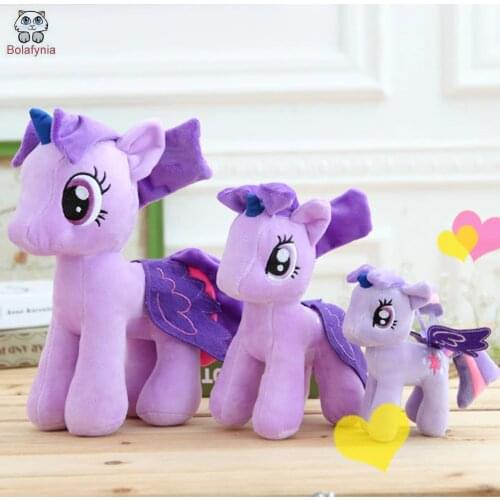 BOLAFINIA Rainbow unicorn horse children plush toys girl animal doll kids baby Christmas birthday gift stuffed toy