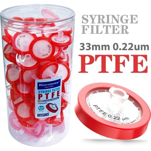 Syringe Filters PTFE 1.0/0.22/0.45μm,13/25/33mm Diameter,20 50 Pcs syringe filters by Ks-Tek