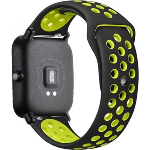 20mm Silicone band For Amazfit GTS/2/2e/GTS2 Mini/GTR 42mm/47mm/GTR2/2e/stratos 2/3 Sport Watch Bracelet Amazfit bip strap