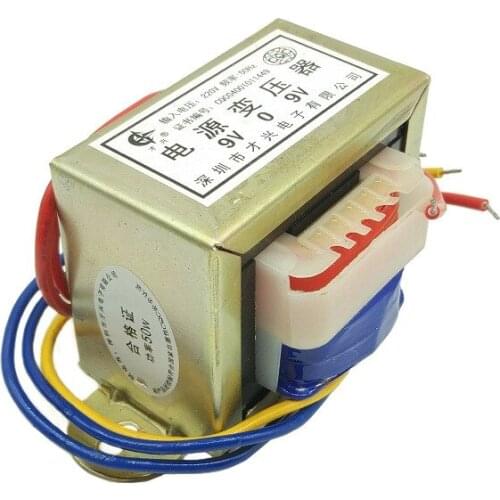 EI66 transformer 50W/VA 220V to 6V/9V/12V/15V/18V/24V/double AC power supply Dual voltage (output three wires)