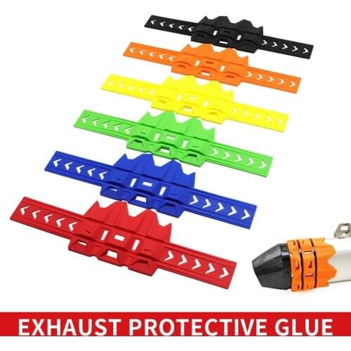 Motorcycle Exhaust Muffler Pipe Shield Protector Guard Anti-hot Glue For KTM EXC SX SXF XC XCF EXCF EXCW XCFW Yamaha Suzuki