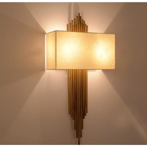 High quality gold wall lamp modern black white wall lights for home decor