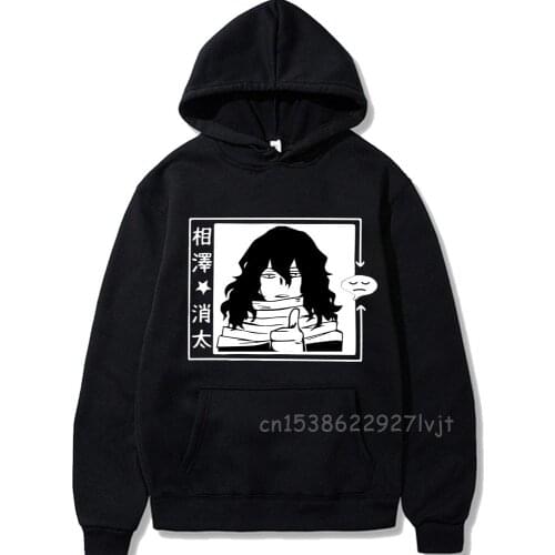 Japanese Anime Funny Shota Aizawa Hoodies Winter Japan Style My Hero Academia Boku No Hero Sweatshirts Streetwear for Women/men