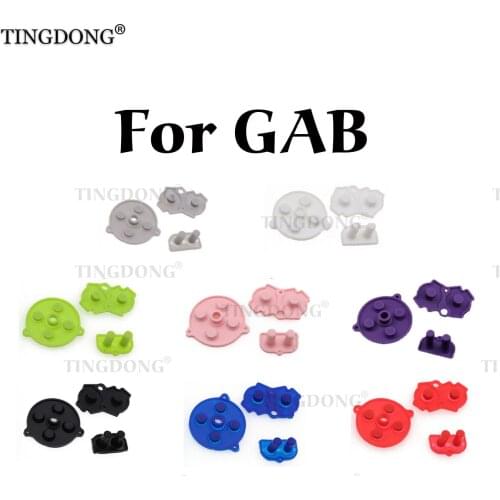 1Set Colorful Rubber Conductive Buttons A-B D-pad for Nintend GameBoy Advance GBA Silicone Conductive Start Select Keypad