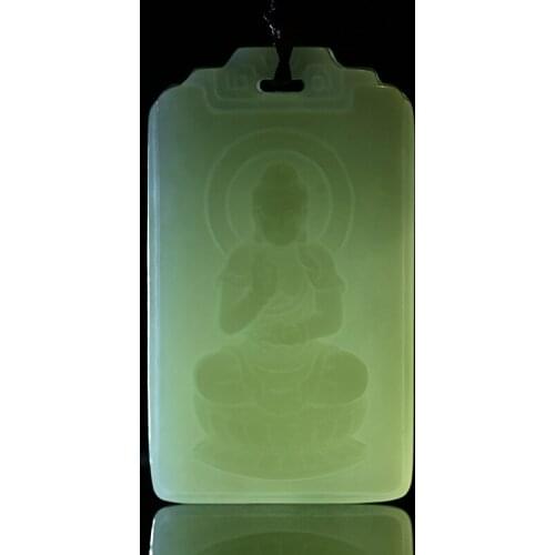 100% Real authentic hetian jade sapphire pendants jade gift guanyin green jade pendant necklaces brand men women jade jewelry