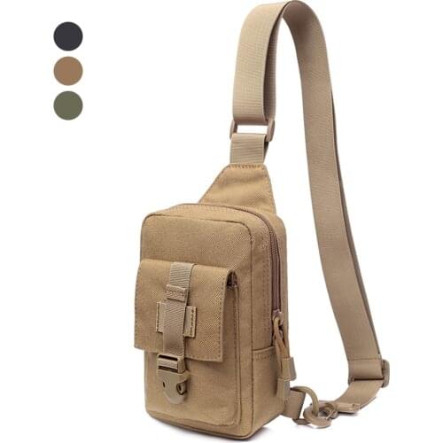 1000D Tactical Chest Bag Military Shoulder Bag Backpack Portable Climbing Bag Pouch Waterproof Phone Case for Hiking Hunting