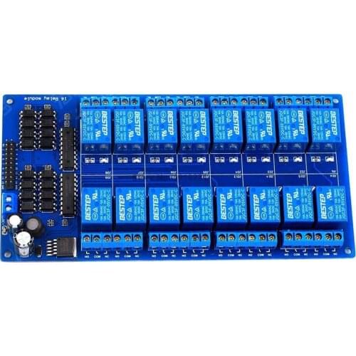 5V 16-Channel Relay Interface Board Module Optocoupler LED LM2576 Power For Arduino DIY Kit PiC ARM AVR