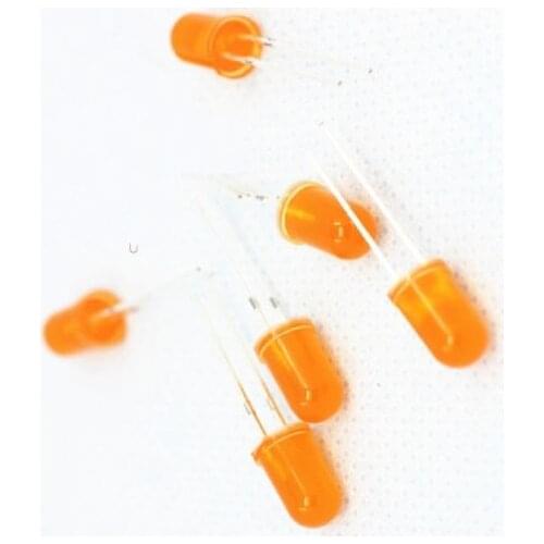 30PCS Diffused LED 5MM ORANGE COLOR ORANGE LIGHT Super Bright NEW