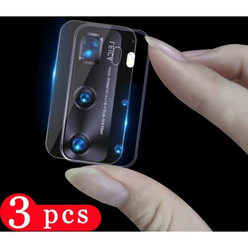 3Pcs Camera Lens protector for huawei P40 pro plus P40 lite E P30 P20 pro lite phone screen protector Camera Tempered Glass Film