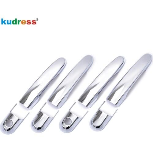 For Hyundai Tucson 2004 2008 2006 2007 2008 2009 ABS Chrome Car Styling Exterior Side Door Handle Catch Cover Molding Trims 8pcs