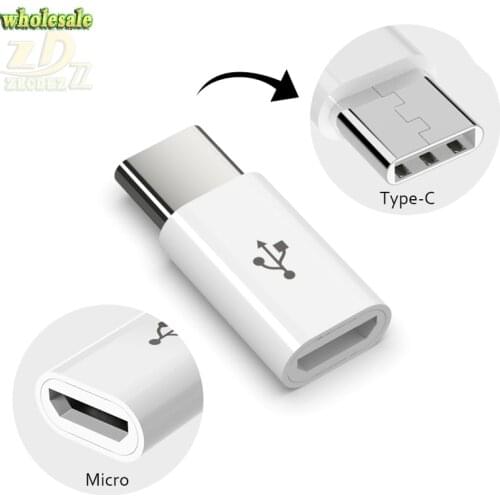 USB-C Type-C to Micro USB Data Charging Adapter For S8 PLUS Huawei P9 p10 p20 mate 10 20 Plus Honor 8 Xiaomi wholesale 2000pcs
