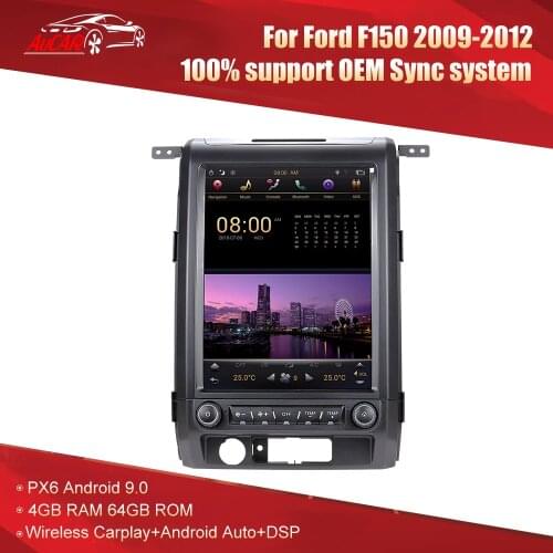 Aucar for Ford F150 2009-2012 Multimidia car radio Gps navigation android 9.0 autoradio stereo player carplay