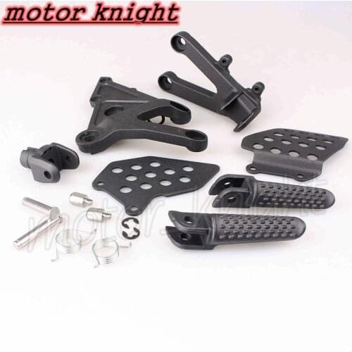 CBR 600RR 2003 2004 2005 2006 Motorcycle Black Front Passenger Foot Pegs Bracket Footrest for honda cbr600rr f5
