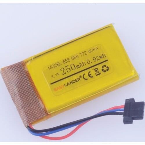 Driving recorder 3.7V 250mAh Rechargeable li Polymer battery For DVR MIO mivue 368A 526 528 536 568 408A 518 538 608 688 772