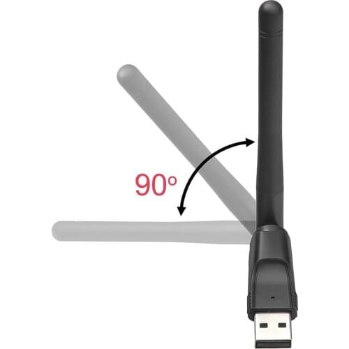 Hot MT-7601 150M USB 2.0 WiFi Wireless Network Card 802.11 B/g/n LAN Adapter Mini Wi Fi Dongle For Laptop PC With Antenna