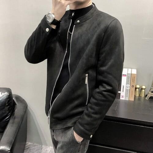 Lihahafang Men's Suede Jackets