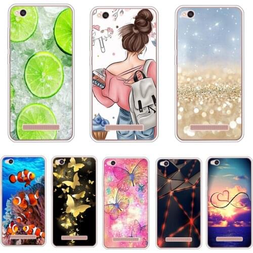 Fashion TPU Phone Case For xiaomi Redmi 4A Soft Silicone Painting Case for Redmi 4A Hongmi 4a 5.0 inch protective coque flower