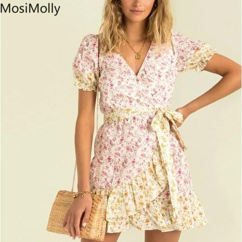 Летние платья с запахом Mosimolly China At AliExpress