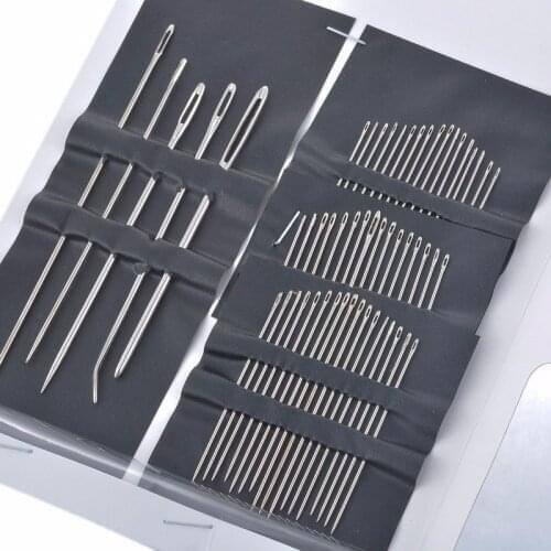 Hot 55pcs/set Multifunctional Hand Stitches Stainless Steel Sewing Pins Set Home DIY Crafts Household Sewing Accessories