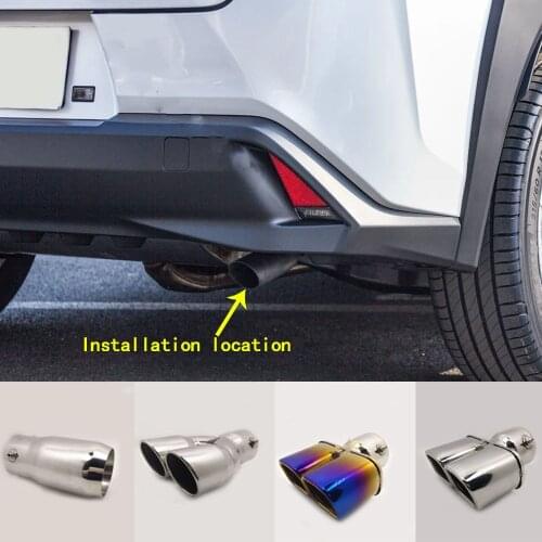 For Lexus UX 200H 250H 260H 2019 -2020 car stick cover muffler exterior back end pipe dedicate exhaust tip tail outlet ornament