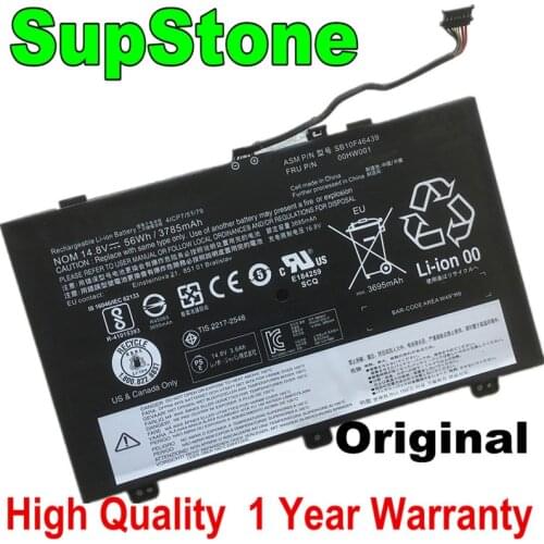 SupStone Genuine Original 00HW000 00HW001 Laptop Battery For Lenovo Thinkpad S3 Yoga 14 SB10F46438 SB10F46439 4ICP7/51/79 OEM