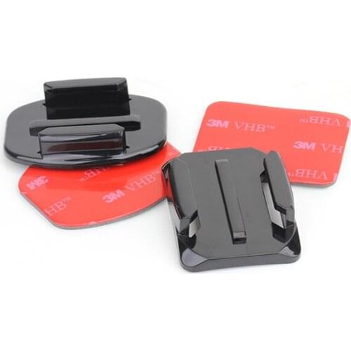 Pixco 2 x Flat & Curved Helmet Mounts with 3M Adhesive Pads for GoPro HD Hero 1/2/3/3+/4