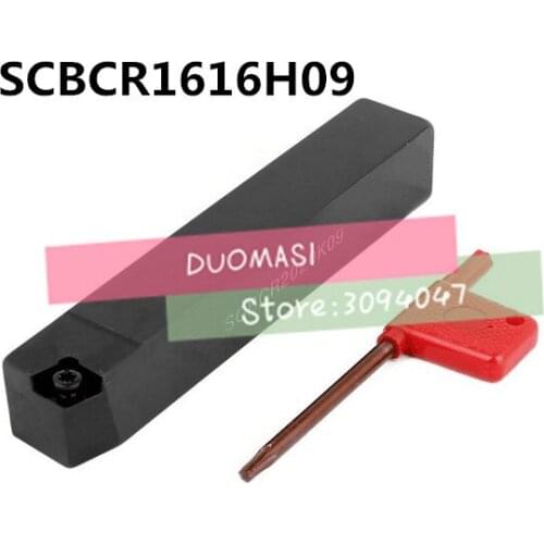 SCBCR1616H09 Toolholder 16*16*100MM CNC turning tool holder, 75 degrees External turning tools, Lathe cutting tools