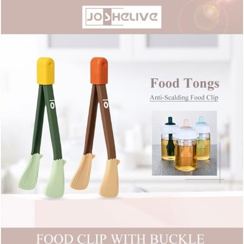 Silicone Multifunctional Food Tongs Anti-scalding & Practical High Temperature Barbecue Steak Clip Kitchen Baking Food Clip Barb