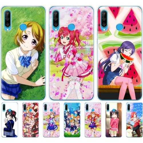 Silicon phone case for HONOR 20 lite view 30 v 30 pro cover for honor 20S 9A 9C 9X Premium 7s 8a Love live school idol diary
