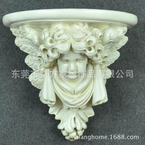 European and American style Angel head bulkhead racks ledge wall shelf decorative wall flower holder