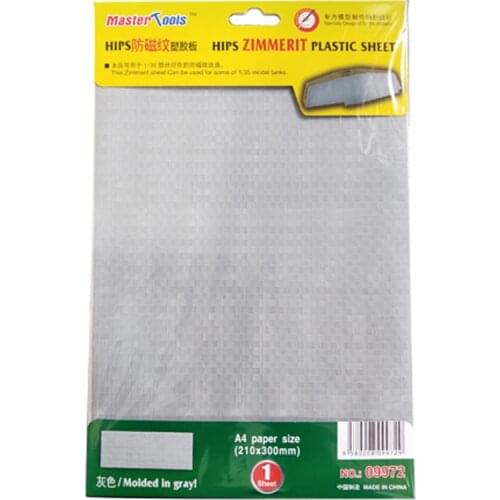 Trumpeter 09972 Master Tools HIPS Zimmerit Plastic Sheet A4 Size Model Accessories