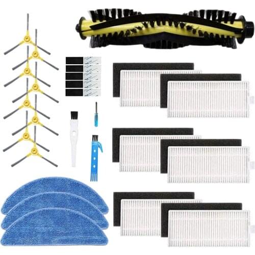 Replacement Parts For IKOHS Netbot S15 Robot Vacuum Cleaner HEPA Filter Main Brush Accessories Kit Side Brushes Mop Cloth
