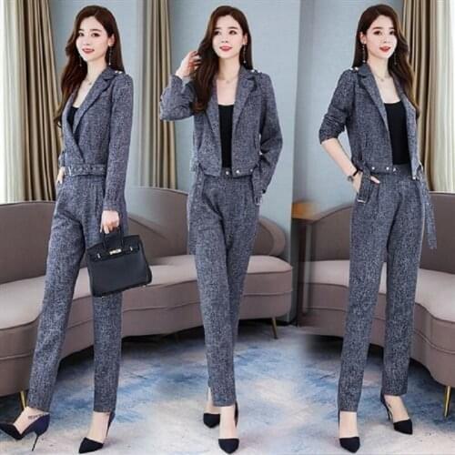 Foreign Style, Thin And Tall, Cold, Spring And Autumn Suit, 2021 New Style, Temperament, Goddess, Retro Two Piece Set