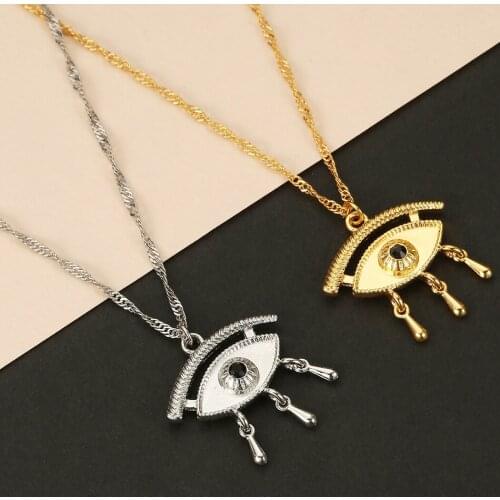 Cxwind Fashion Charm Luck Evil Eye Choker Necklaces For Women Collares Best Party Birthday Eye Pendant Necklace Jewelry Gift