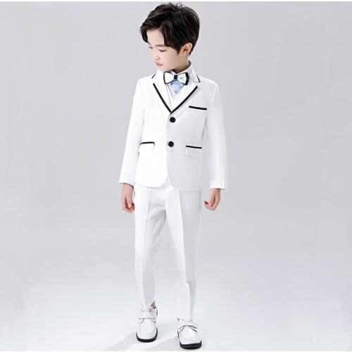 Vest+Blazer+Pants 3pcs Kids Child Boys Suits Formal Costume Gentleman Blazers Suit Wedding Suit Boy Children Party Clothing