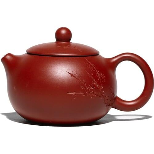 Authentic Zisha XiShi Yixing Teapot Handmade Mud Dahongpao Plum Kettle Creative Teaware