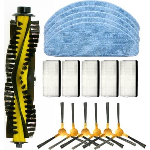 Side Brush Hepa Filter Mop Cloths Roller Brush for Neatsvor X500 Robot Vacuum Cleaner Accessories Roller Brush for Neatsvor X500