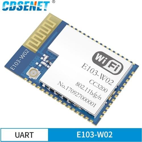 CC3200 2.4GHz Wifi Module CDSENET E103-W02 SMD rf Transceiver 2.4 ghz Wifi Transmitter Receiver For PCB Antenna