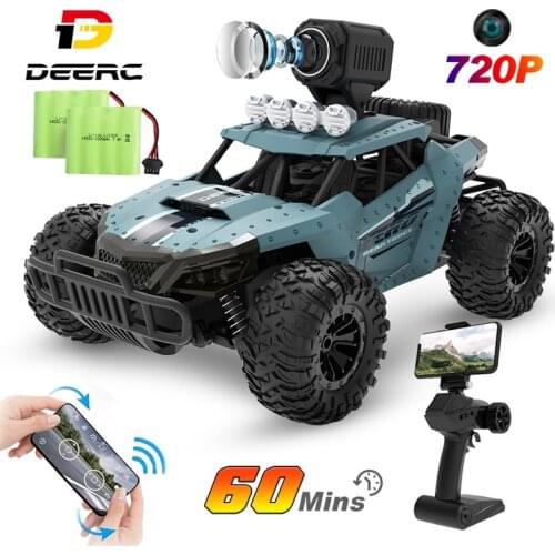DEERC RC Cars 1:16 Remote Control Off-Road Monster Trucks 2.4G Wifi 720P HD FPV Camera Kids Adults Toy Gift For Boys Girls DE36W