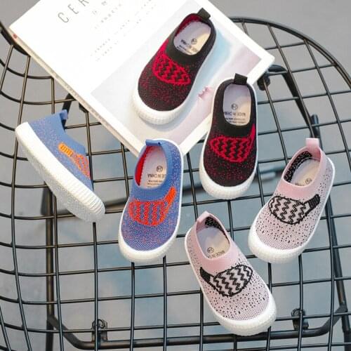 Baby Toddlers Shoes for Boys Girls 2021 New Childrens Air Mesh Comfortable Pedal Sock Shoes Kids Cartoon Breathable Flats Hot