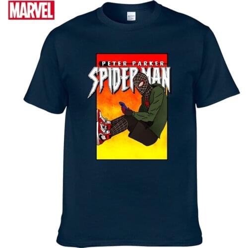Marvel The Avengers spiderman t shirt Comfortable Breathable 100% cotton Fashion clothes for teens Summer Top Mens t-shirts #63